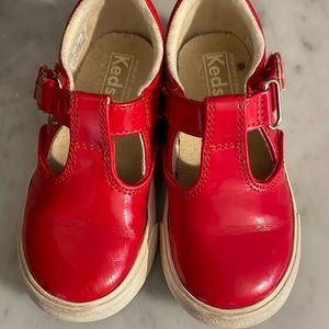 Ked Patent Red Toddler 7M T-Strap